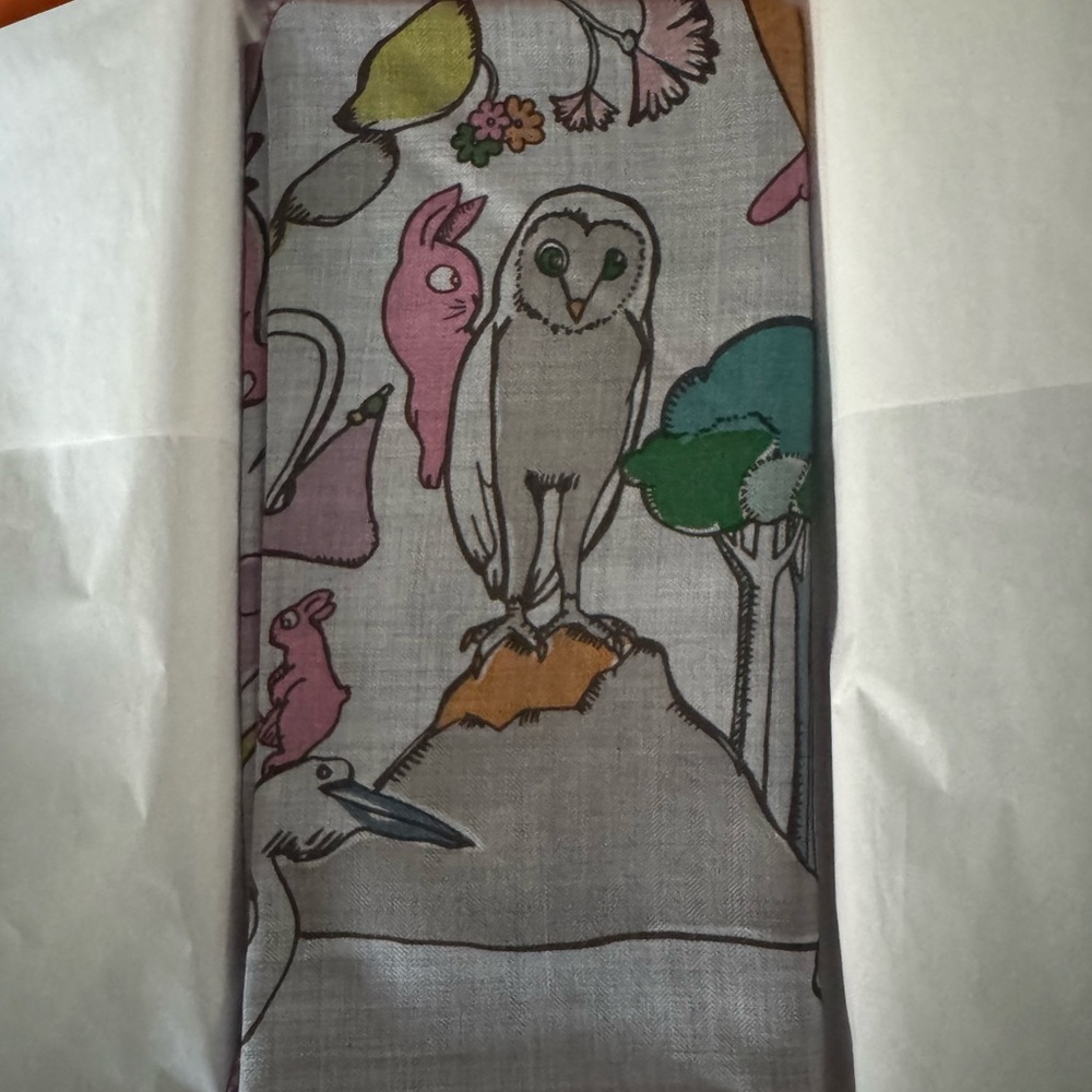 Authentic Hermes cashmere & Silk Scarf - Picture 2 of 6